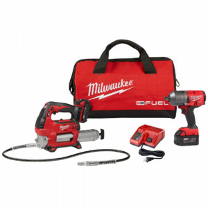Milwaukee M18 Impact Wrench and Grease Gun Kit