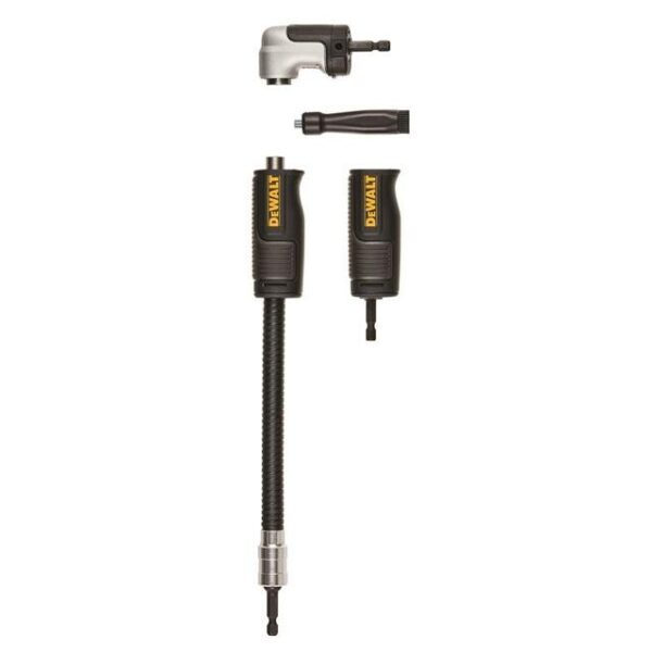 DWAMRASETFT- DEWALT 3PC RIGHT ANGLE ATTACHMENT W/BIT SET 