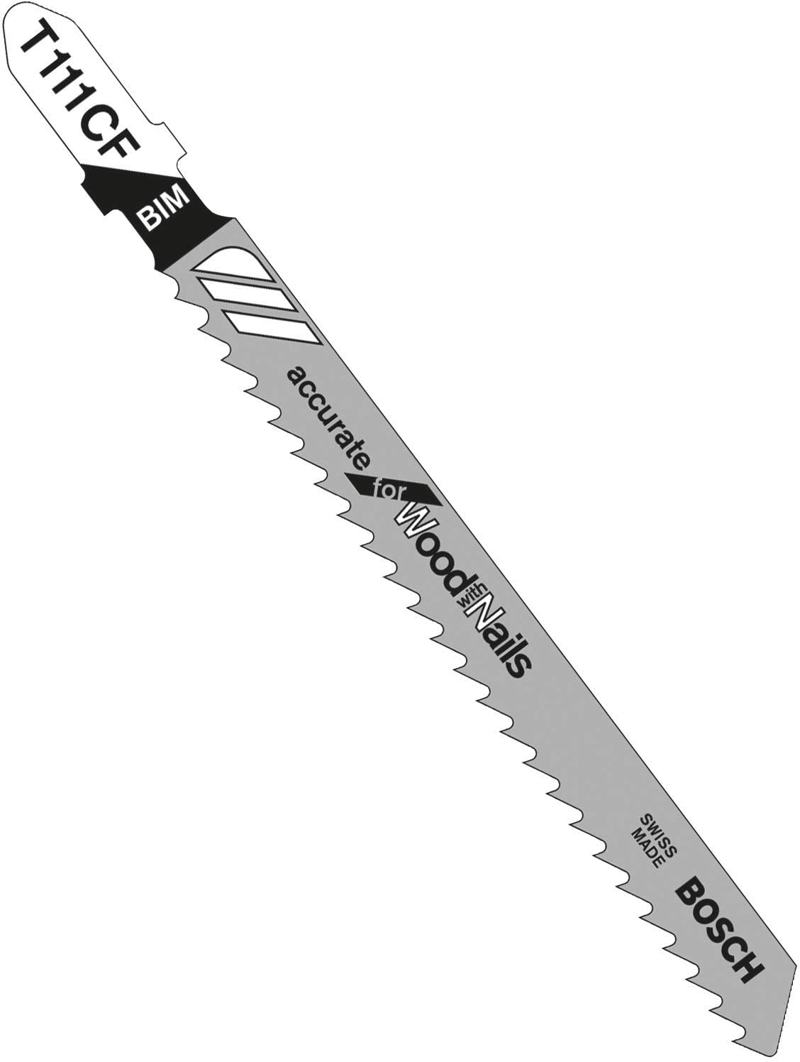 51N hW60VL. AC SL1496 4", 8TPI, Bi-Metal Bosch Shank Jigsaw Blade (5 pk