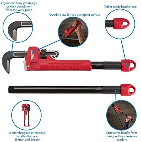 51pXvD24WcL. AC 14IN CHEATER PIPE WRENCH