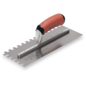 Notch Trowel-3/8 X 3/8 X 3/8 SQ-DuraSoft Hdle