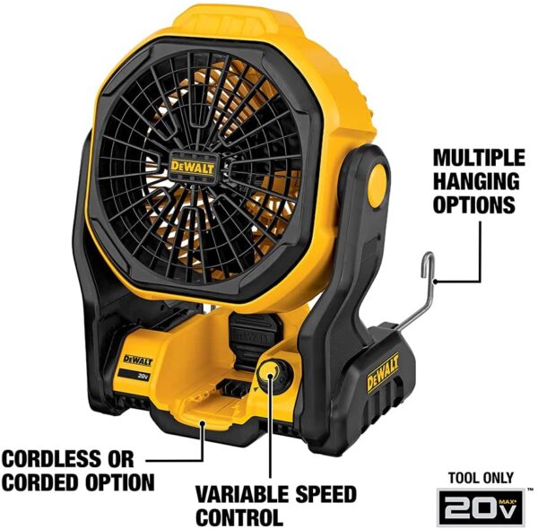 20V MAX AC/DC JOBSITE FAN - TOOL ONLY