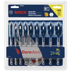 BOSCH 9PC SPADE BIT SET 