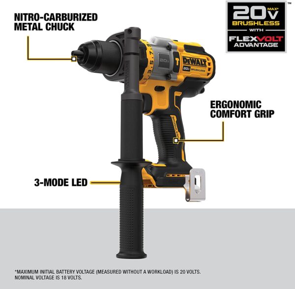 DEWALT FLEXVOLT ADVANTAGE HAMMER DRILL (BARE) 