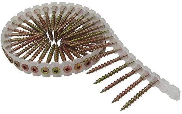 COLLATED WOOD SCREW #8X1-3/4" FINE/COARSE SQ2