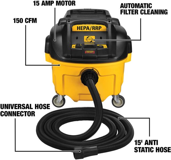 HEAVY DUTY 8 GAL HEPA DUST EXTRACTOR