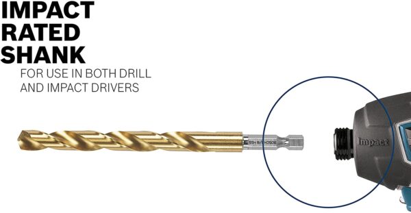 Bosch 9-Piece Impact Tough Titanium Drill Bit Set, TI9IM