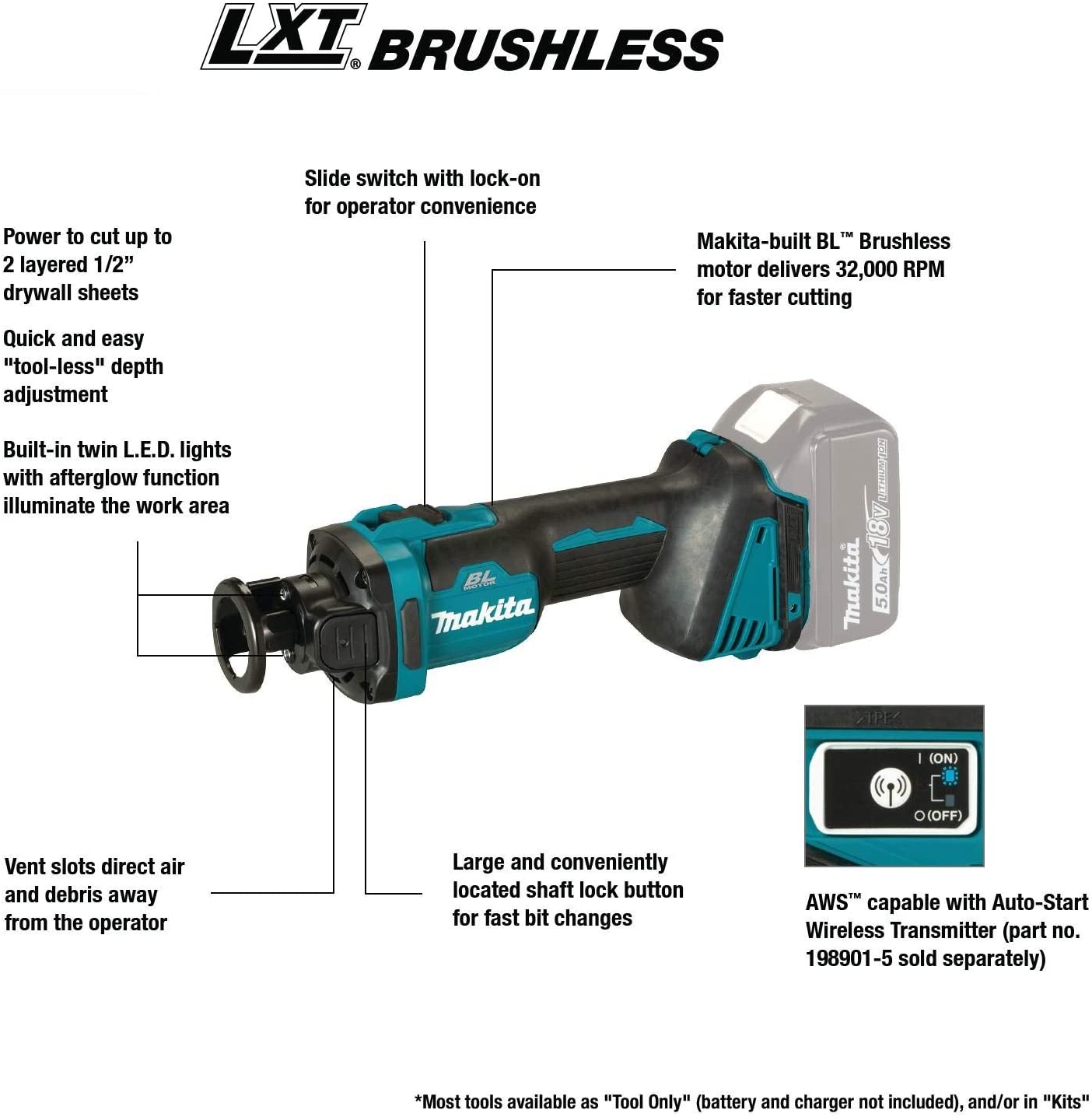 DCO181Z CORDLESS CUT-OUT TOOL
