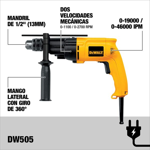 1/2" HAMMERDRILL 7.8 AMP W/ KIT BOX
