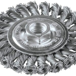 4"X5/8"-11 WIRE WHEEL BRUSH CABLE TWISTED