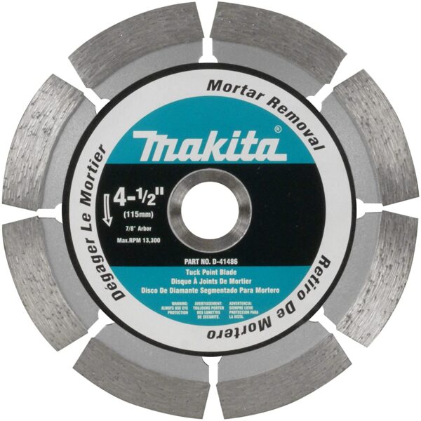4-1/2" X 7/8" DIAMOND SINGLE TUCK POINT BLADE