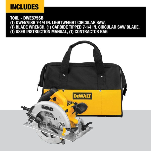 7-1/4" LIGHT WEIGHT CIRCULAR SAW WITH ELECTRIC BRA
