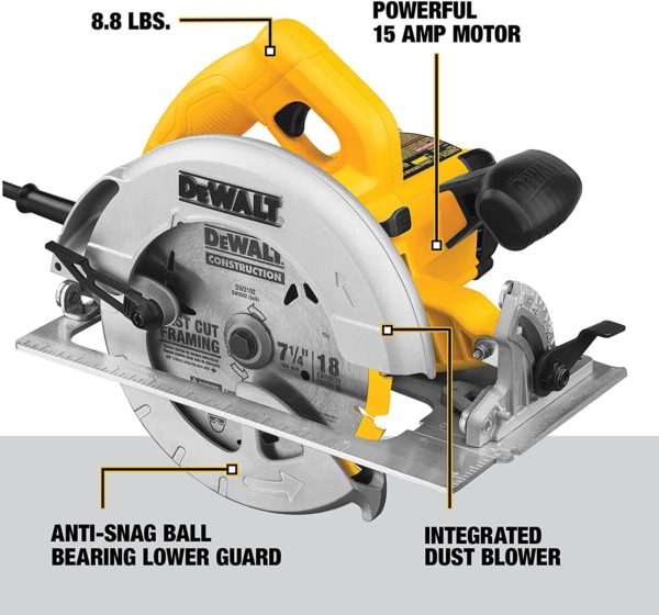 7-1/4" LIGHT WEIGHT CIRCULAR SAW 15 AMP
