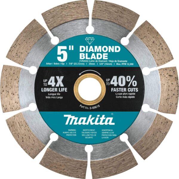 5" DIAMOND BLADE SEGMENTED GP