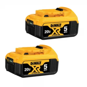 20V MAX LI-ION BATTERY 2-PACK (5.0 AH)