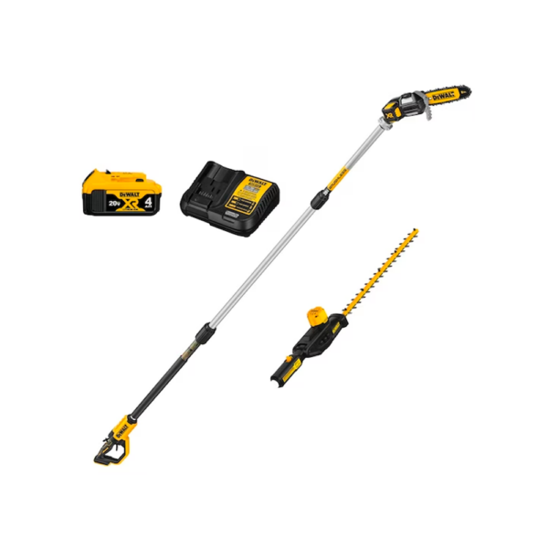 20V MAX CORDLESS POLE SAW AND POLE HEDGE TRIMMER COMBO KIT