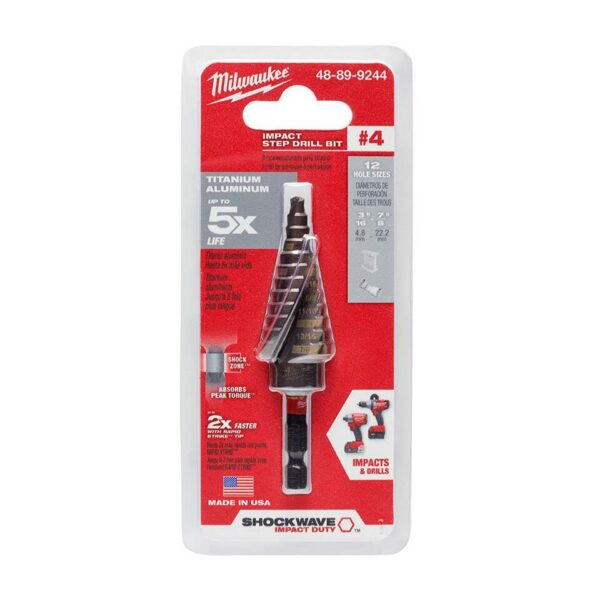SW STEP BIT #4 3/16" - 7/8"