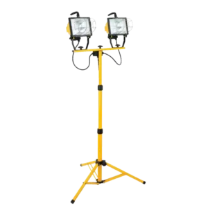 1000W Twin Halogen Work Lights w/Adj. Tripod