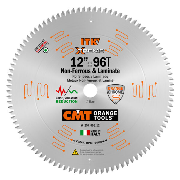 ITK XTREME 12" X 1" X 96T TCG GRIND BLADE