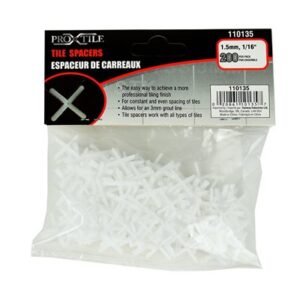 Tile Spacers 1/16in x 1.5mm 200/bag