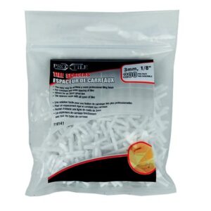 Tile Spacers 1/8in x 3mm 200/bag