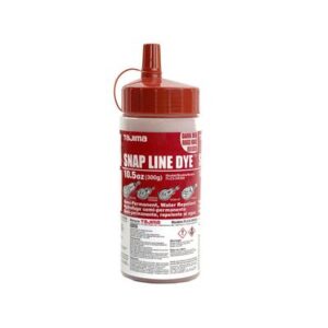 Snap Line Dye, permanent marking chalk, dark red, 