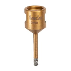 Vacuum Brazed Diamond Core Hole Saw 3/16in (5mm) Thread 5/8-