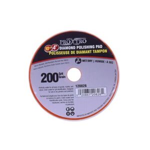 4" DIAMOND POLISHING PAD (200 GRIT)