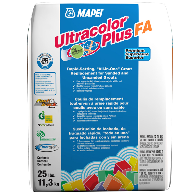 2108117 L MAPEI Ultracolor Plus FA 25-lb Straw