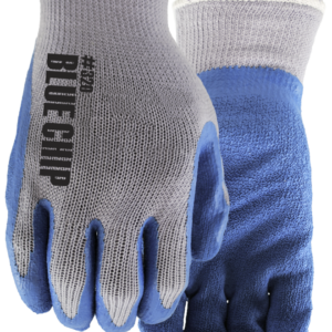 320 BLUE-CHIP TOUGH RUBBER GLOVES (BLUE) MEDIUM