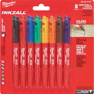 INKZALL™ Color Chisel Point Markers (8Pk)