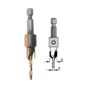 2-1/8" X 9/64" DIA - CARBIDE TIPPED COUNTERSINK FOR SNAPPY