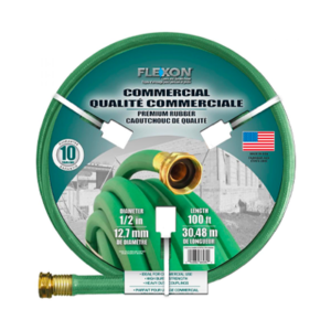 Garden Hose 1/2" x 100' Premium Rubber (Green)