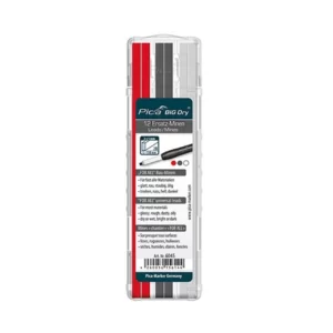 Pica BIG Dry Refill Leads (Red/White/Graphite)