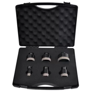 7 PIECE DRY CORE BIT SMALL KIT (1/4"-9/16")