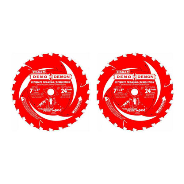 Diablo 7-1/4" x 24T Demo Demon (2Pk)