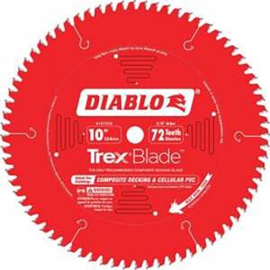 10X72 TREX- FREUD BLADE - COMPOSITE DECKING 