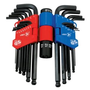 HEX KEY SET - CHROME VANADIUM - LONG ARM - SAE/METRIC - 22PC