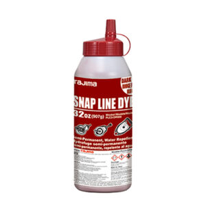 Snap Line Dye, permanent marking chalk, dark red, 32oz