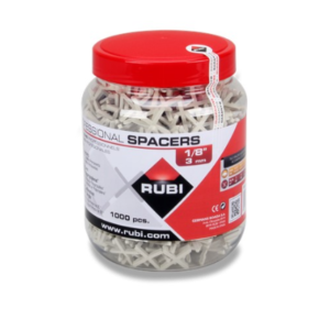 RUBI 1/8" SPACERS WHITE (1000/PCS) 