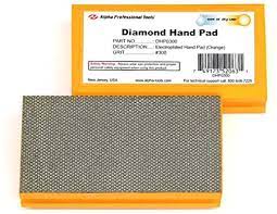 ALPHA DIAMOND HAND PAD -(ORANGE) (300G) - DHP0300