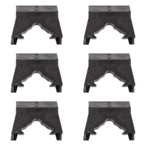 Milwaukee M12 Battery Mounts 6 Pack Black