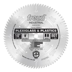 FREUD  10" X 80T PLEXIGLASS BLADE 