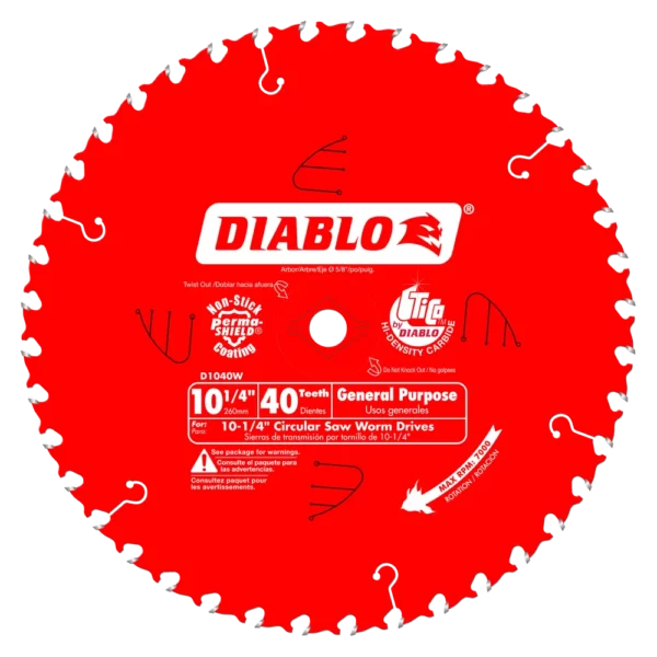 10-1/4X40 BLADE FOR WORMSAW