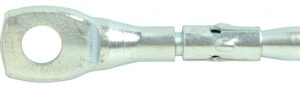 TIE WIRE WEDGE ANCHOR 1/4 X 2-1/4", Z/P (100)