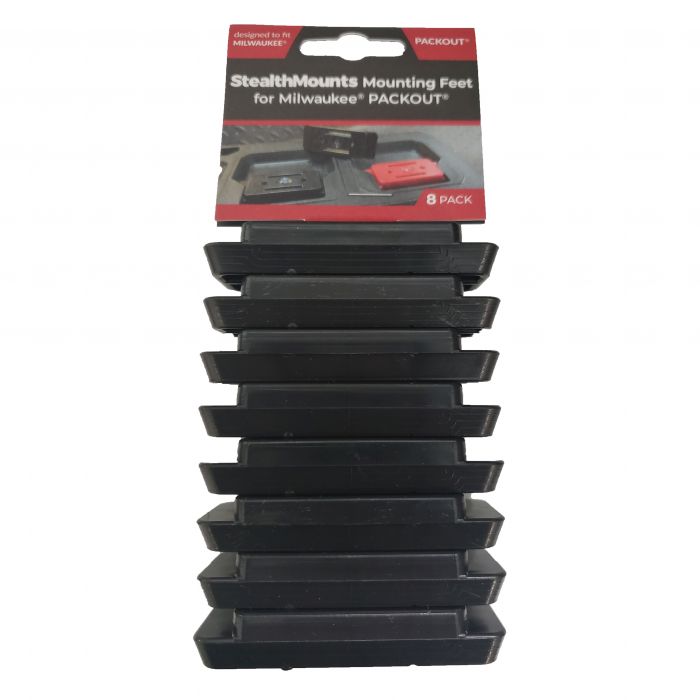 stmommwpo1blk8 2 1 StealthMounts Packout Feet 8 Pack Black