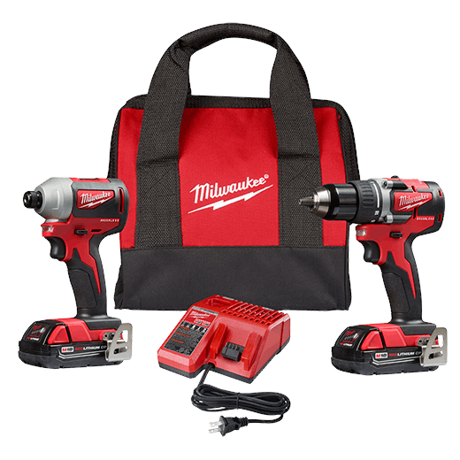 2892 22CT M18 Compact Brushless 2-Tool Combo Kit, DrilL/Impact Driver