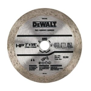 DEWALT  3-in-Tooth Wet Continuous High-performance Aluminum Oxide Tile Saw Blade