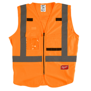 Milwaukee Class 2 High Visibility Safety Vests Orange L/XL