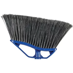 MARS ANGLE BROOM 10IN & CLIPON DUSTPAN BLUE / BLACK & 48IN H